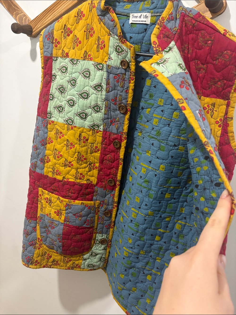 Tree of life brand cotton quilt vest - Picture 3 of 5